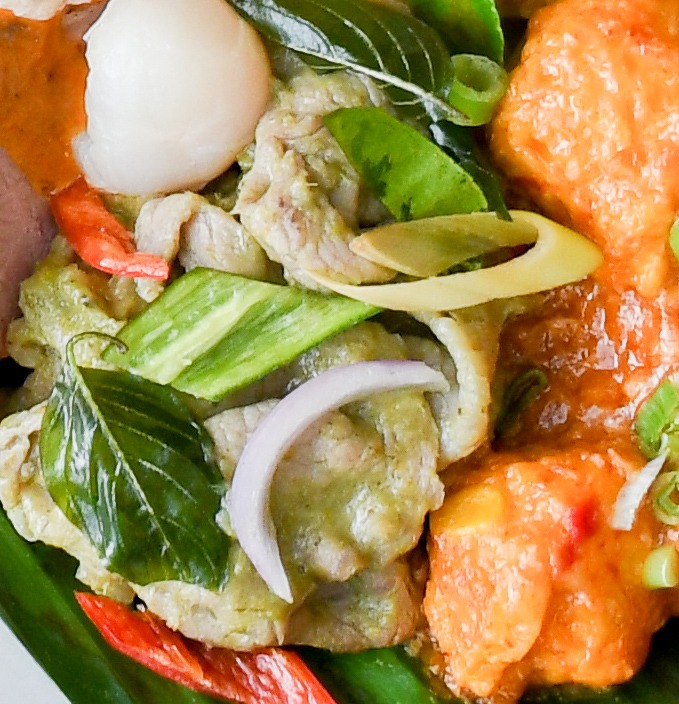 stir fried thai green curry beef