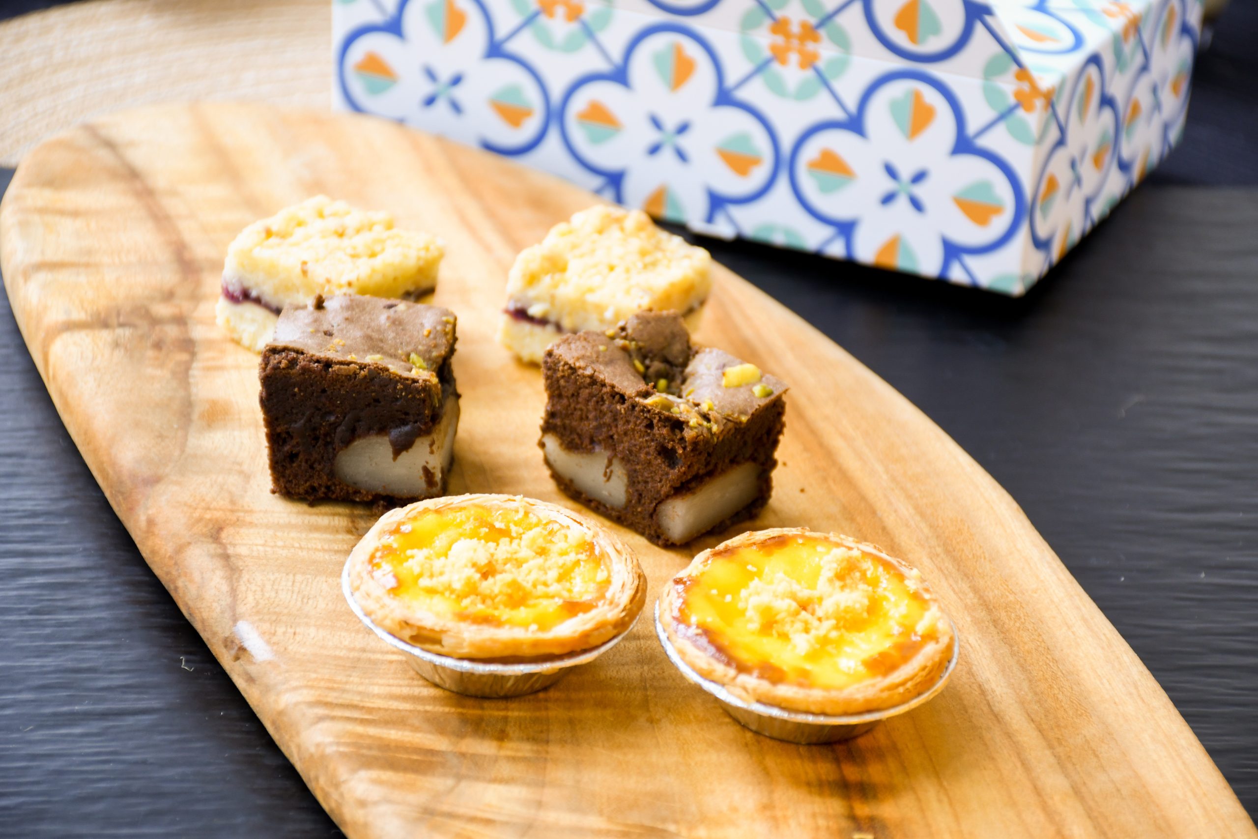 assortment of pastries and tarts