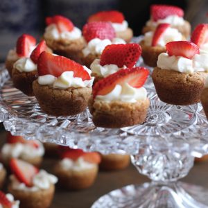 cupcakes with strawberries on top