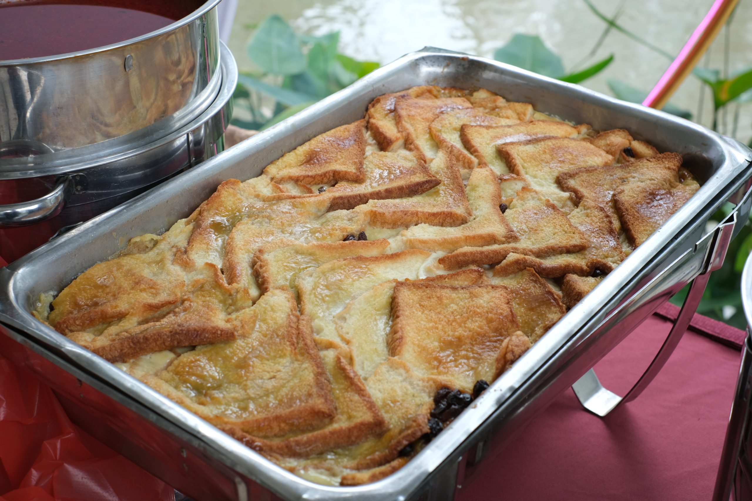 kaya toast bread pudding