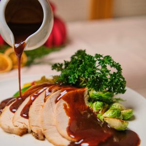 Roasted Teriyaki Turkey served with Tori Katsu-Demiglace (4kg) (15-20pax)