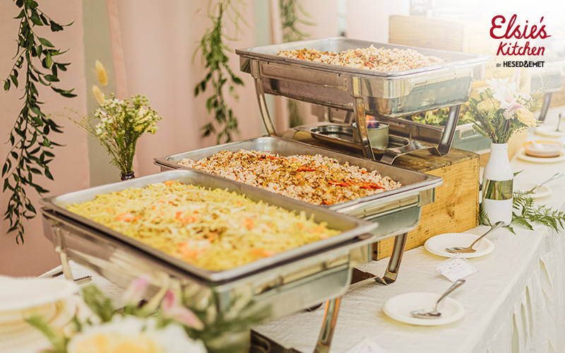 Catering service offering a variety of dishes