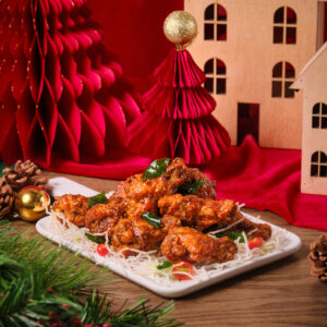 Chicken 65 Drumlets with House Blend Hot Honey Rub