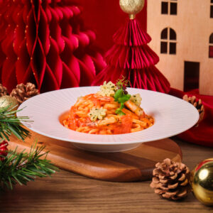 Seafood Linguine with Prawn Bisque and Fragrant Curry Leaves