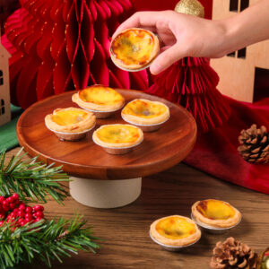 Taro Mochi Portuguese Egg Tart