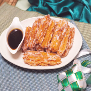 Kueh Keria Churros with Gula Melaka Dip