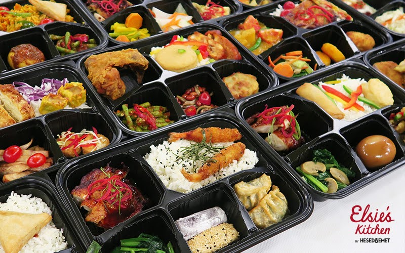 A variety of dishes for Bento Box Catering