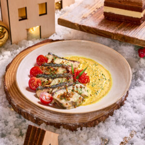 Citrus Herb Grilled Barramundi with Thai Curry Cream