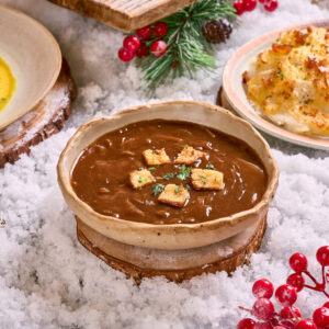 French Onion Chick Kut Teh Soup