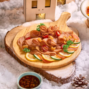 Gula Melaka and Pineapple Glazed Turkey Ham with Smoked Duck Platter