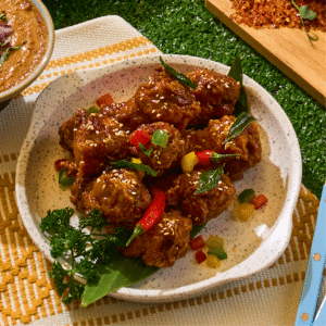 Chicken 65 Drumlets with House Blend Hot Honey Rub
