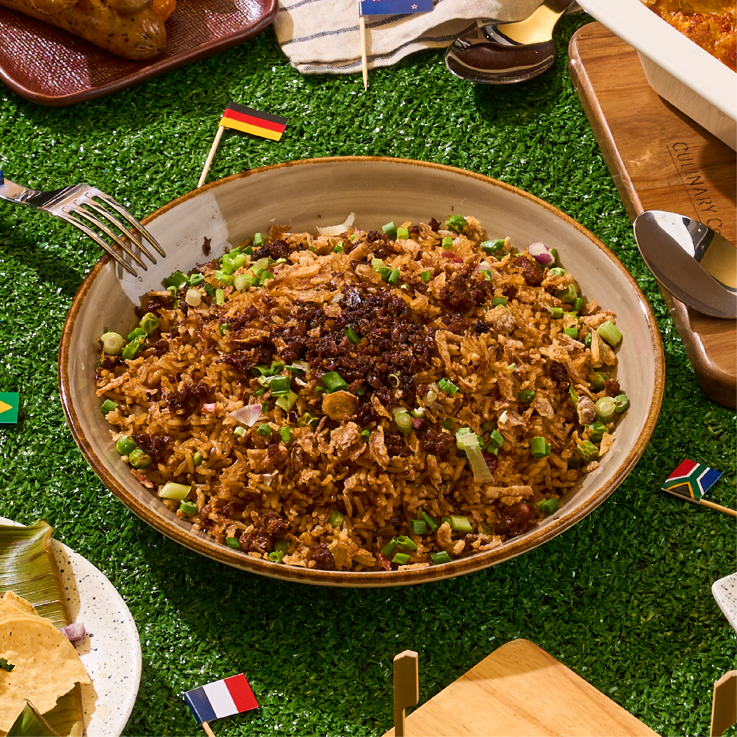 Daging Bakar Kecap (Beef) Fried Rice with Crispy Shallots